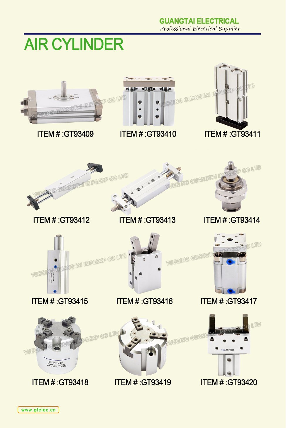 Good Quanlity Pneumatic Standard Adjustable DNC Air Cylinder