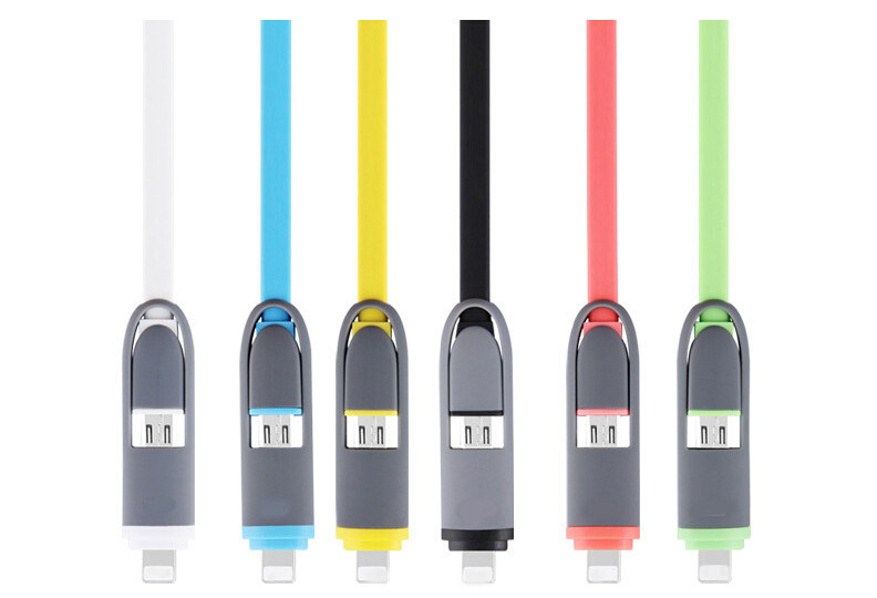 2 in 1 Cable for Ios/Android System USB Cable Mini USB Cable