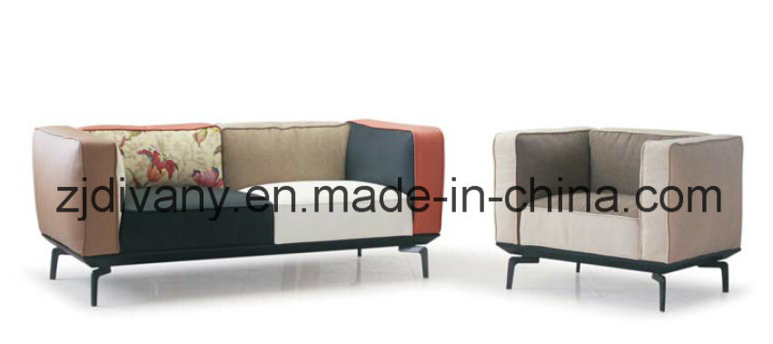 Home Sofa Living Room Leather Single Sofa Furniture (D-73-A)