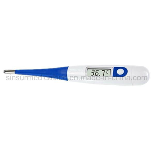 Hospital Clinic Use LCD-Display Electric Digital Thermometer with Flexible Detector