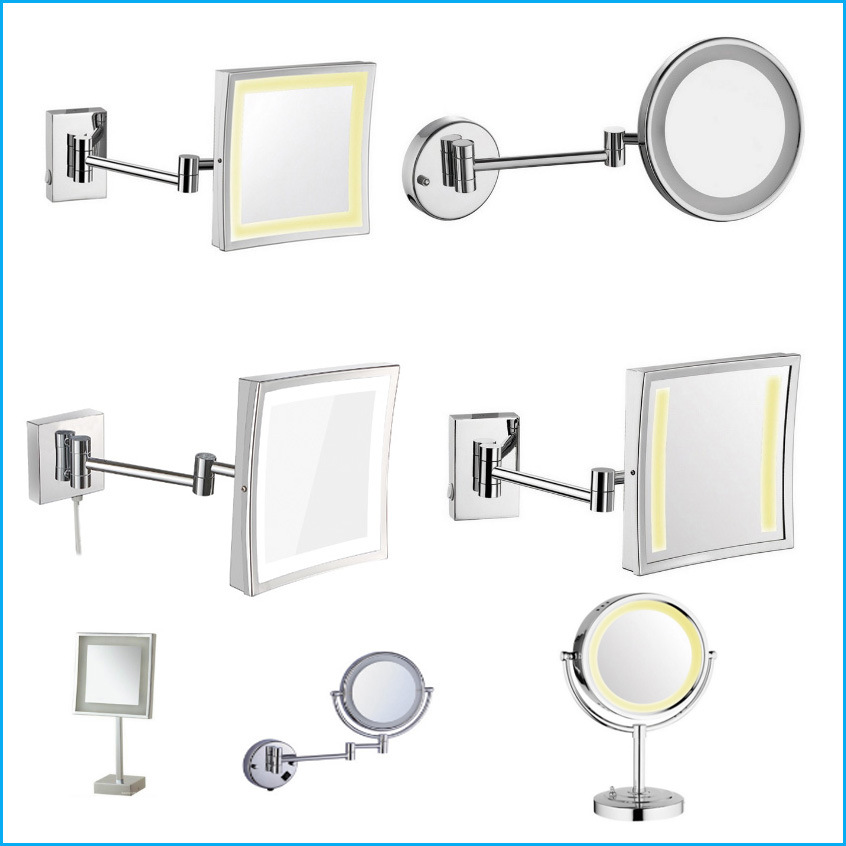 Table Bathroom LED Light Cosmetic Mirror 5089 LED Light Shaving Mirror 5089 LED Light Makeup Mirror