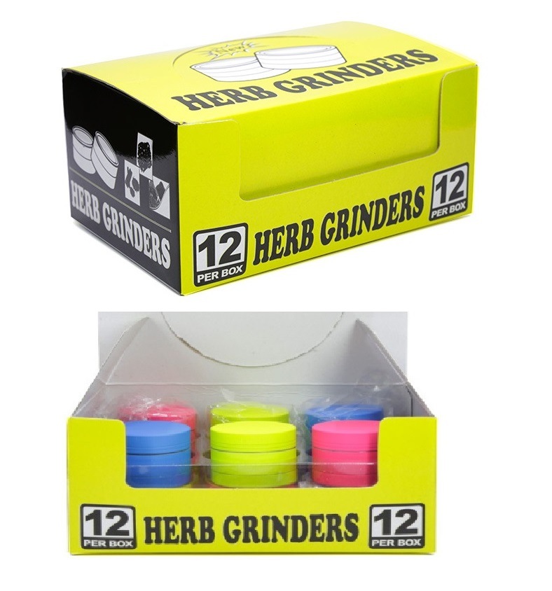 3 Layers Silicone Tobacco Herb Grinder Zinc Alloy Plastic Metal Grinders