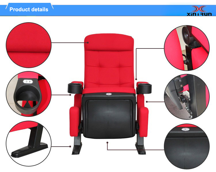 Economic 4D Modern Theater Chair Cinema Movie Seat MP1523