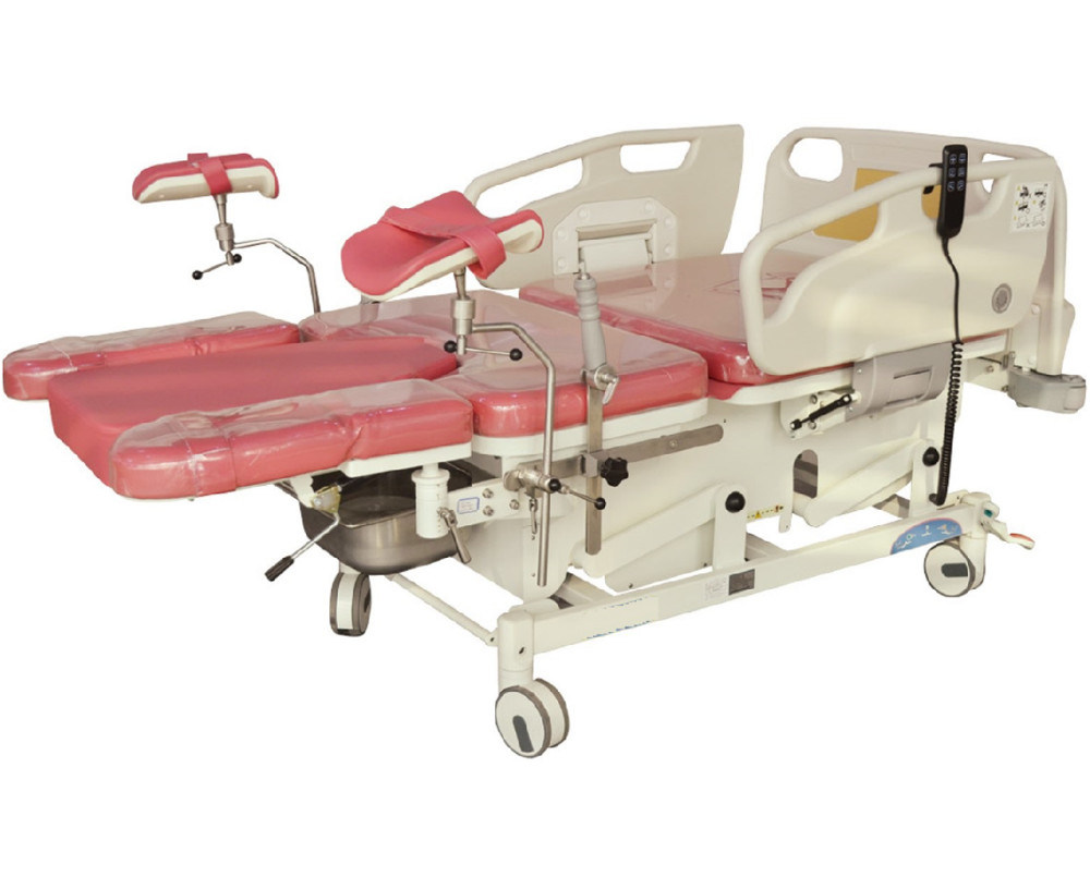 Electric and Manual Adjusted Obstetric Delivery Bed