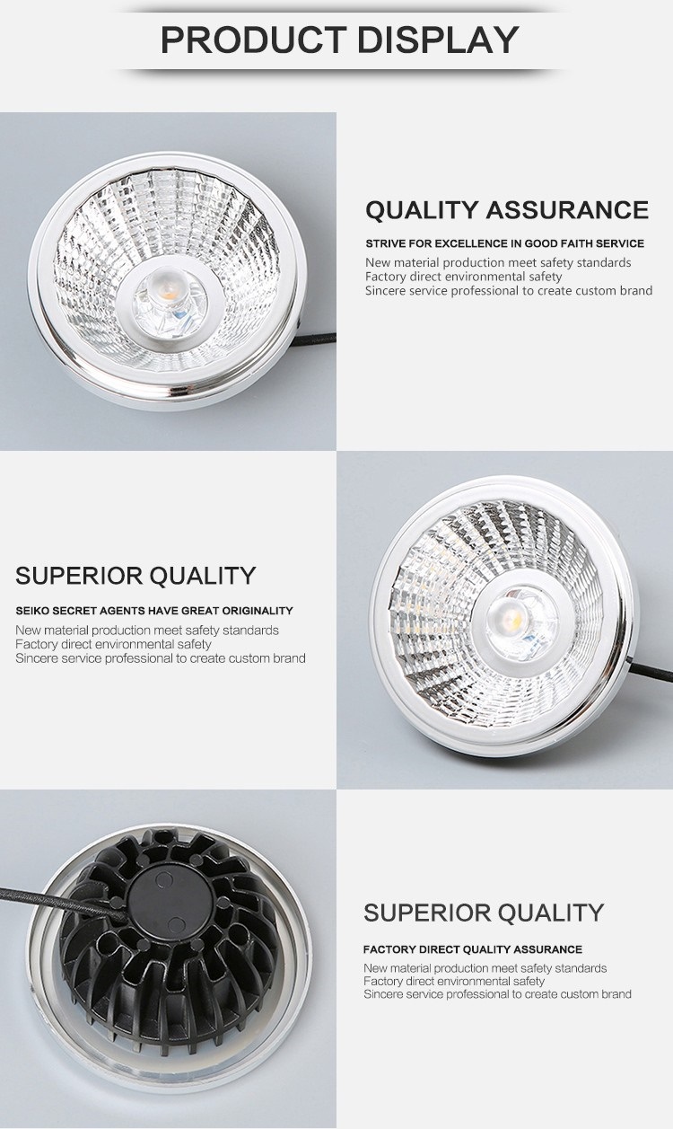 12W Aluminum AR111 COB LED Spotlight