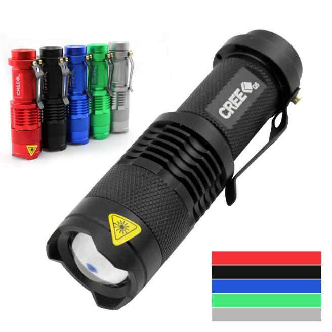 Customized Color Logo Mini Zoom LED Flashlight Sk68