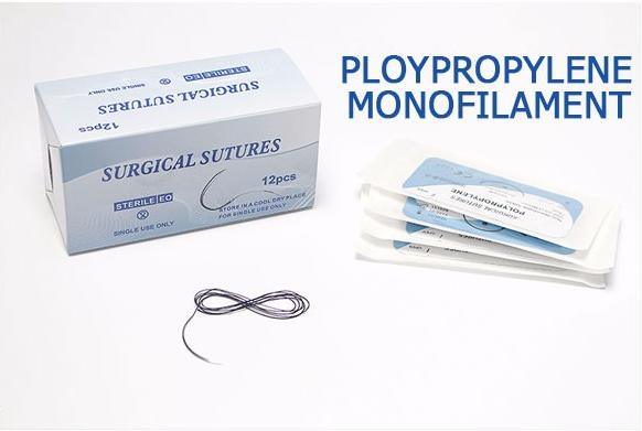 Steriled Polypropylene Monofilament Surgical Suture with Needle