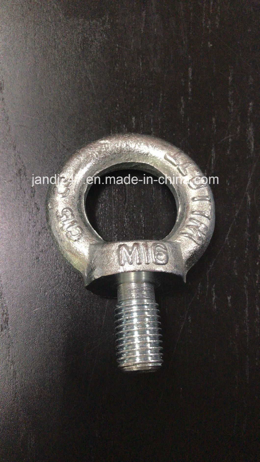 Galvanized Zinc DIN580 M16 Eye Bolt Screw Ring-Pull Guangzhou