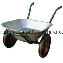 Strong Double Pneumatic Wheel Wheelbarrow (Wb6406)