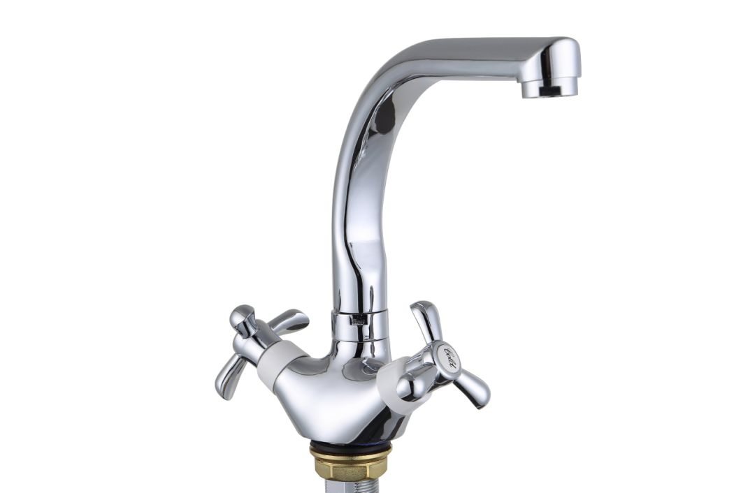 Chromed Single Handle Zinc Alloy Basin Faucet 3013y