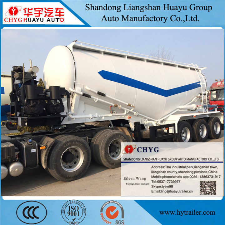China Factroy Price Bulk Cement Tank Semi Trailer with V-Shape