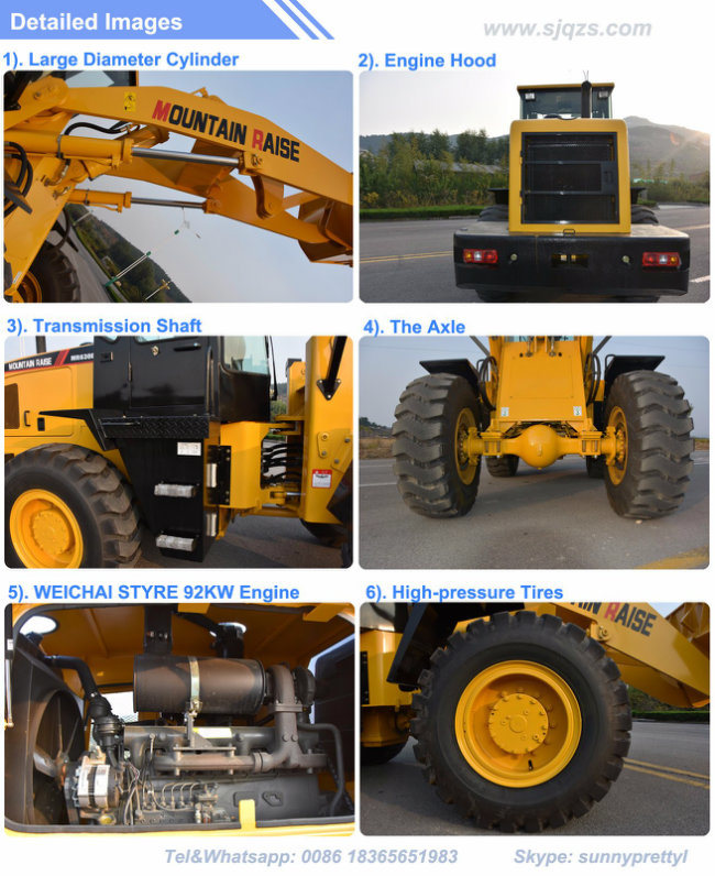 Construction Machine New Design 3 Ton Wheel Loader with Price