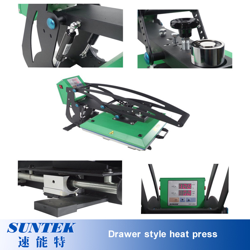 New Drawer E-Magnet Auto-Open Manual High Pressuret-Shirt Heat Press