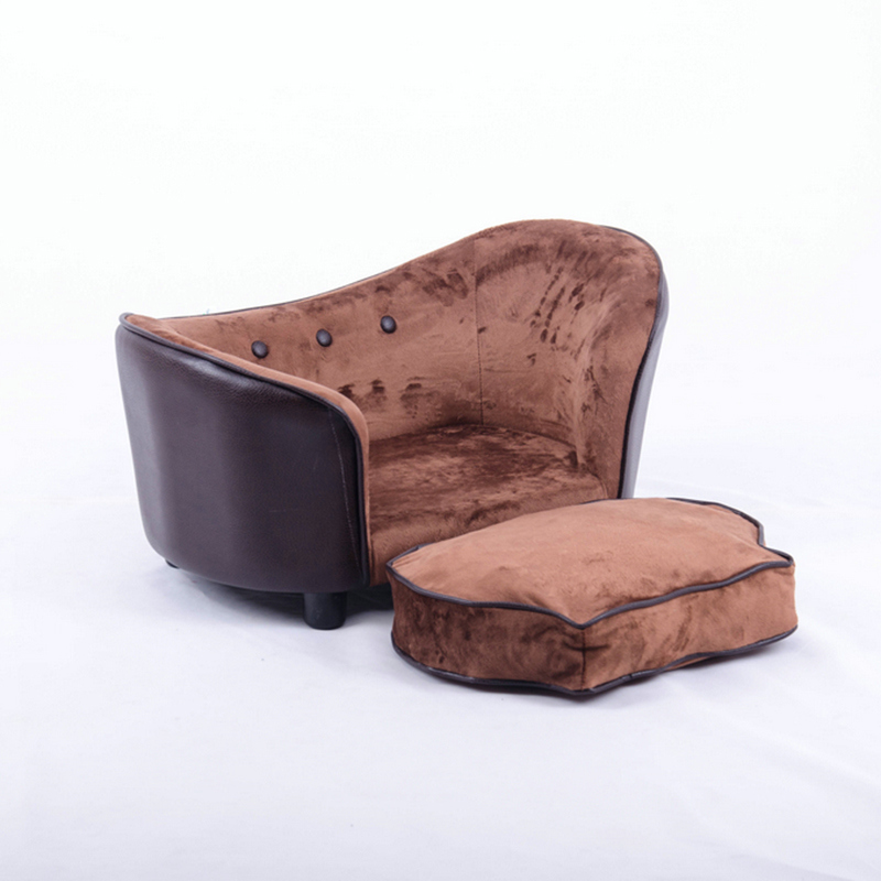 Small Size Luxury Dog Bed Leather Material