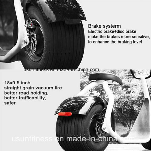 1500W Fat Wheel Tire Usun Harley Citycoco ElectricalÂ  with Ce