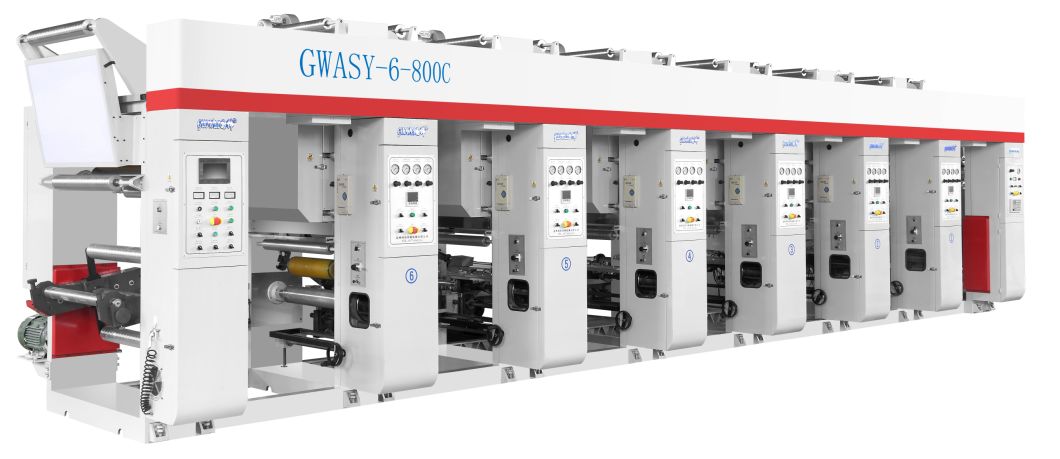 Medium-Speed 8 Color Gravure Printing Machine for Plastic Roll Film