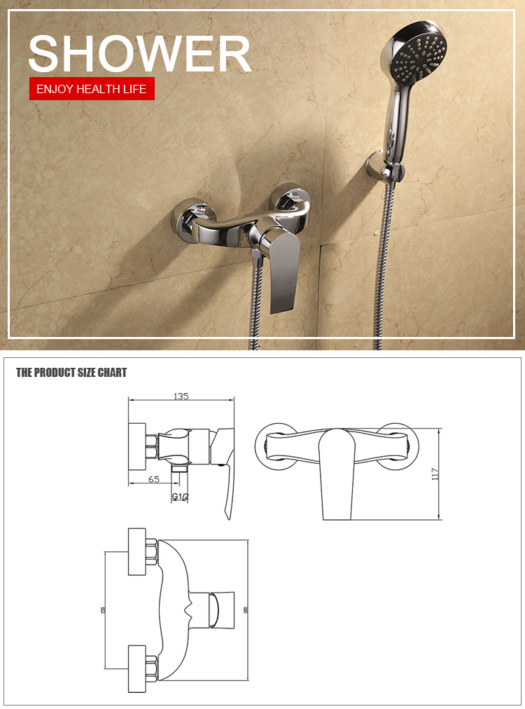 Good Quality Single Handle Brass Shower Faucet for Wholesale