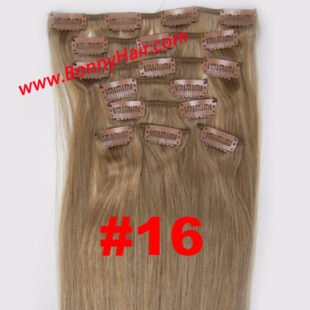 Discount Brazilian Human Remy Hair Clip in Hair Extension Silk Straight