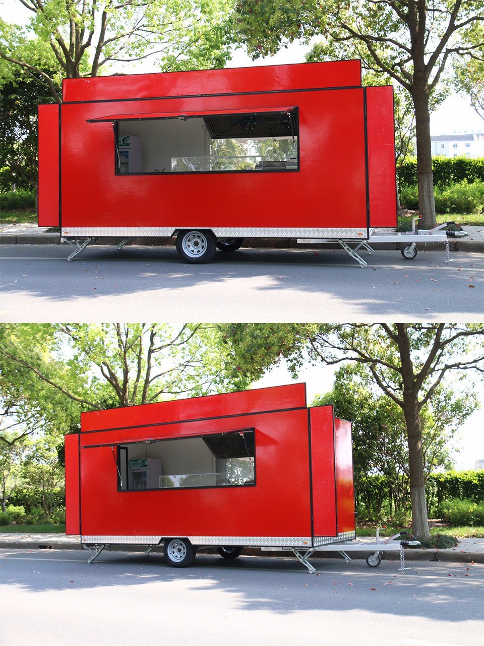 iTrailer FV-55 Mobile Restaurant Fiberglass Food Cart Vending Cars Scooter