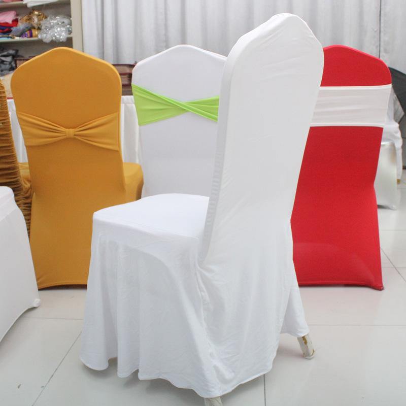 Spandex Polyester Fabric Wrinkled Style Colored Home Chair Cover (JRD916)