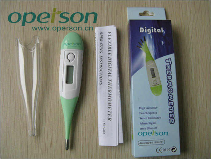 Waterproof Digital Thermometer with Flexible Tip