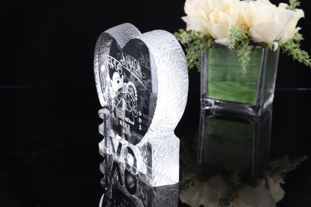 Beautiful and Color Printing Crystal Glass Photo Frame