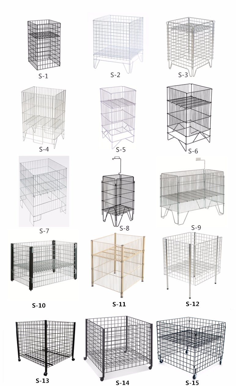 Wire Mesh Display Shelf Rack Wire Mesh Panel Stand