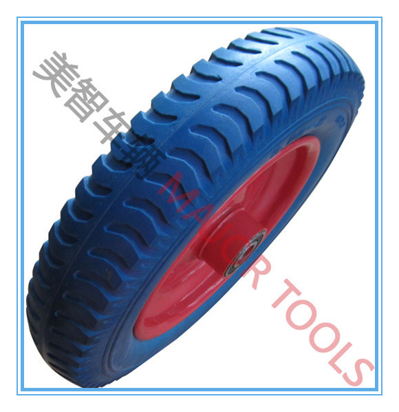 300-8 13inch Plastic Centre Solid PU Foam Wheel