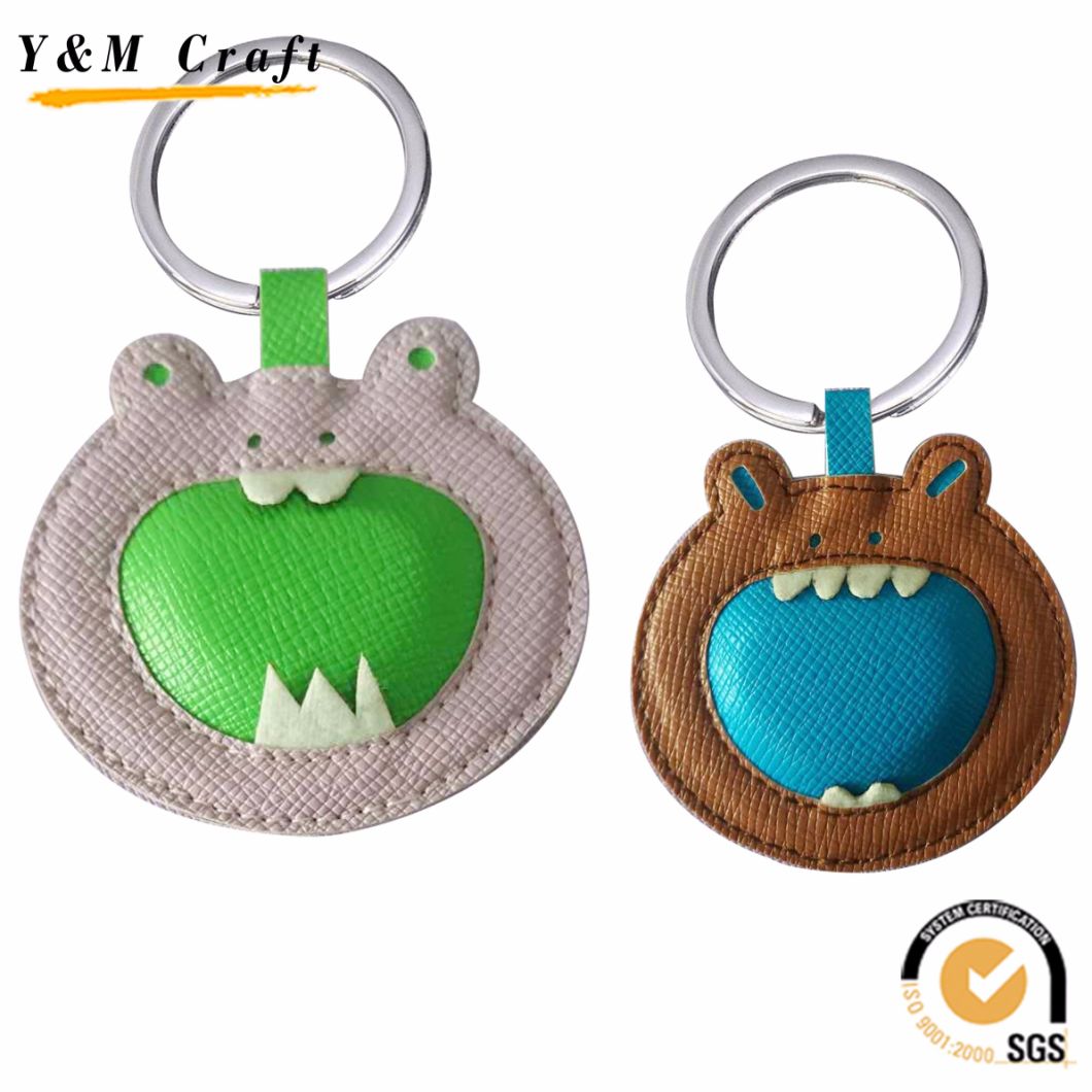 PU Leather Key Chain with Deboss-1