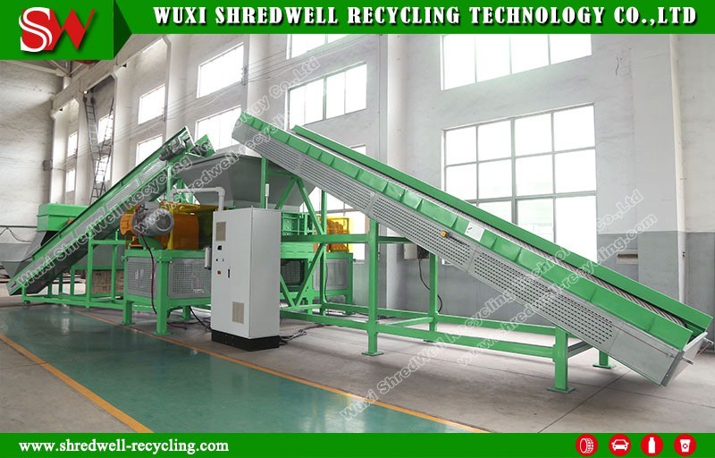 Two Shaft E-Waste/Tire/Wood/Metal/Cable/Paper Recycling Machine