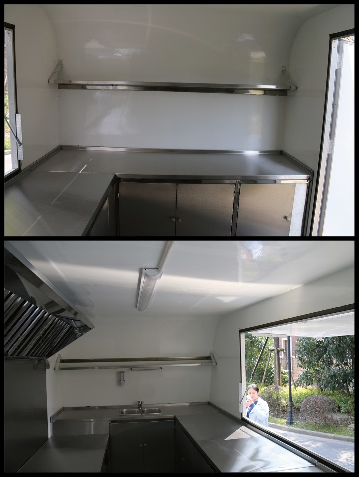 Frozen Food Machinery Concession Trailer Bakery Food Cart Trailer, Food Kiosk for Sale
