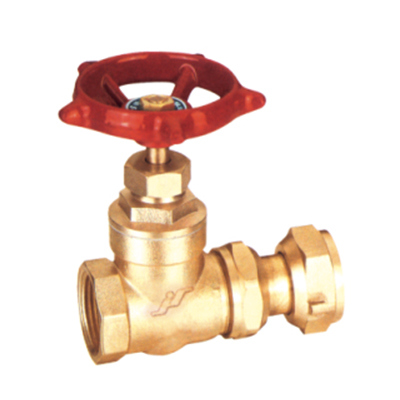 Articulated Copper Gate Valves Before Water Meter