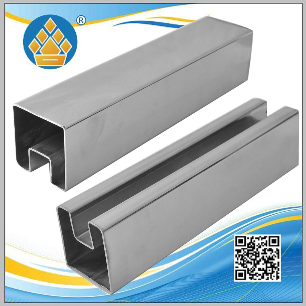 Special Stainless Steel Square Tube U Shaped Fluted Pipe Tube