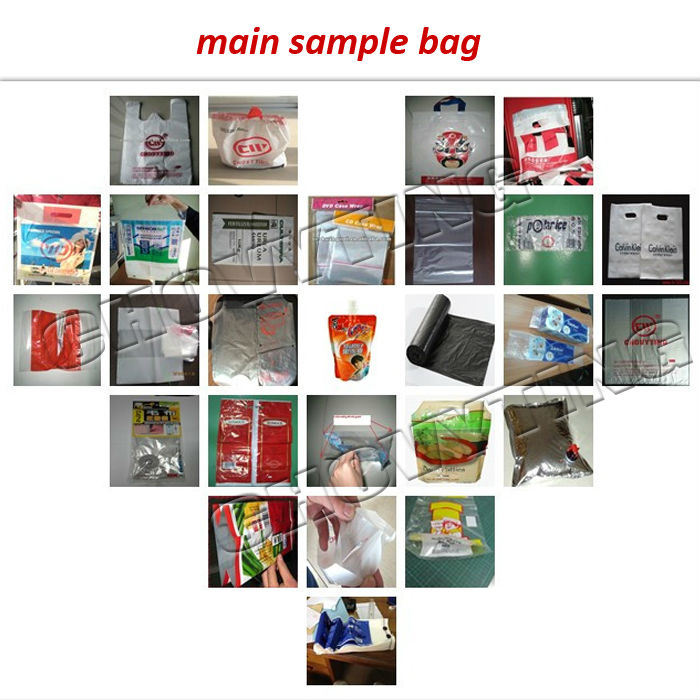 Automatic Hot Cutting PE Zipper Plastic Bag Making Machine