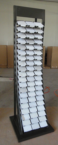Customized White Powder Coat Ceramic Tile Wire Display Rack