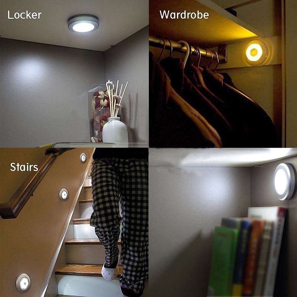 6LED PIR Body Motion Sensor Activated Wall Light Night Light Induction Lamp Closet Corridor Cabinet LED Sensor Light