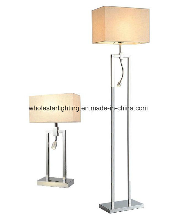 Table Lamp and Floor Lamp with LED Reading Light (WH-183TF)