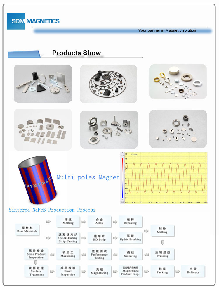 Ts16949 All Shape Strong Powerful Permanent Neodymium (NdFeB) Magnet