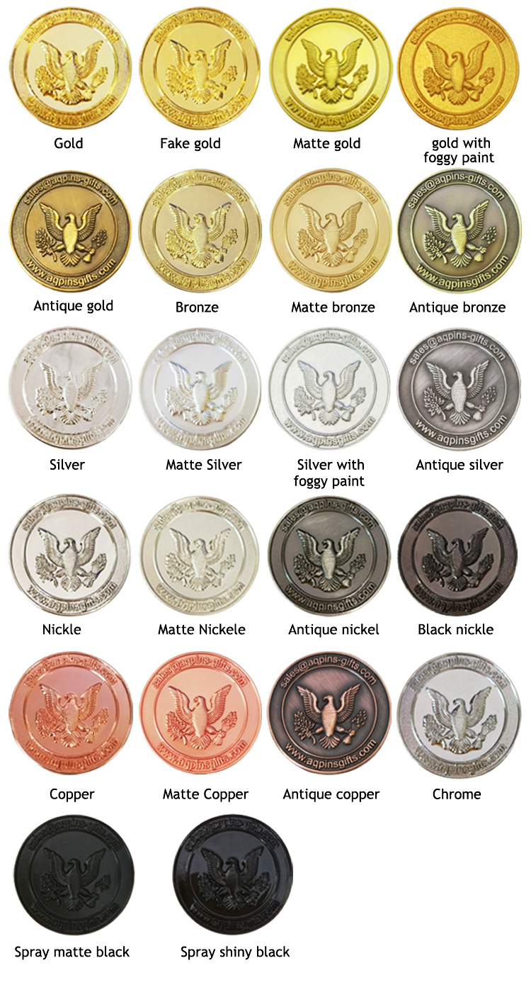 Customized Wholesale Metal Challenge Coin with Various Diamond Cut Edges (023)