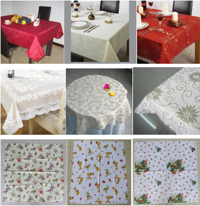 100% Polyester Heat Transfer Printed Table Cloth