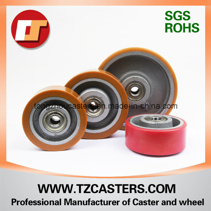 Heavy Duty PU Wheel with Cast Iron Center, 200*50mm