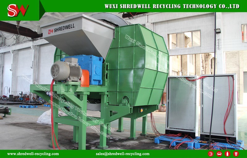Rough Shredding Machine for Solid Waste/E-Scrap/Used Cable Recycling