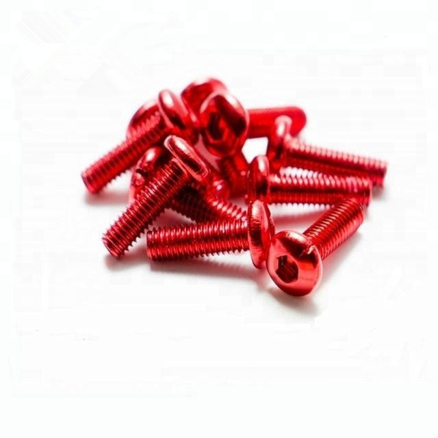 Wholesale Anodized Aluminium Bolts with Button Head for Bicycle Parts