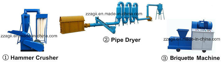 Best Selling Waste Wood Recycling Briquette Extruder Press Machine