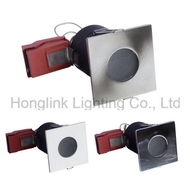 Round/Square BS476 90mins Fire Rated IP65 Bathroom LED Downlight