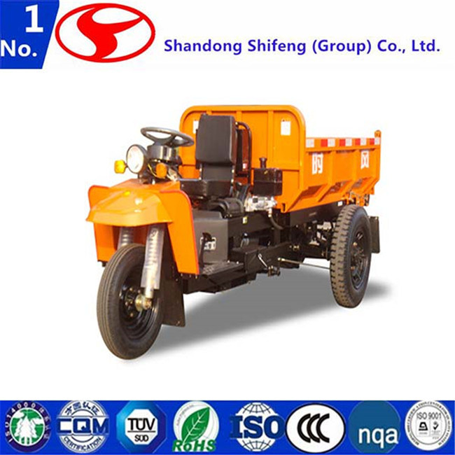 China Made Diesel Engine Mining Tricycle, 3 Wheel Mining Dumper