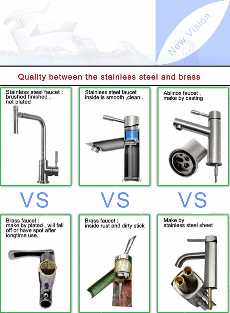 Stainless Steel Water Kitchen Sink Mixer in Sanitary Ware