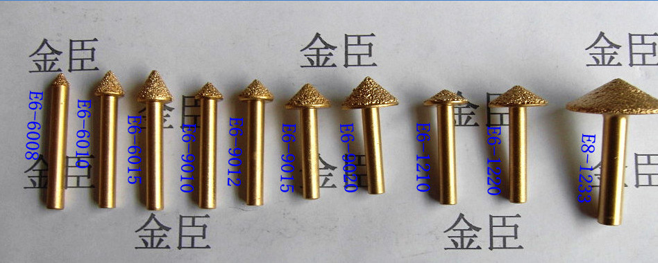 6mm Diamond Router Bits CNC Carving Tools for Glass Stones