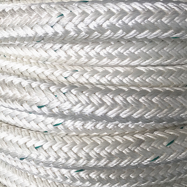 High Quality Double Braided Polyester Polyamide Composite Rope Tanker Vessel Ship Rope