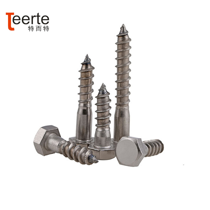 Hex Head Stainless Steel Wood Screw